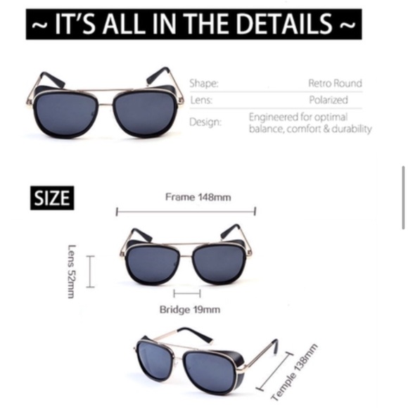 TWO pairs of Tony Stark sunglasses - Picture 2 of 2